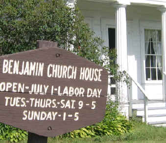 Benjamin-Church-House-Sign.jpg (17791 bytes)